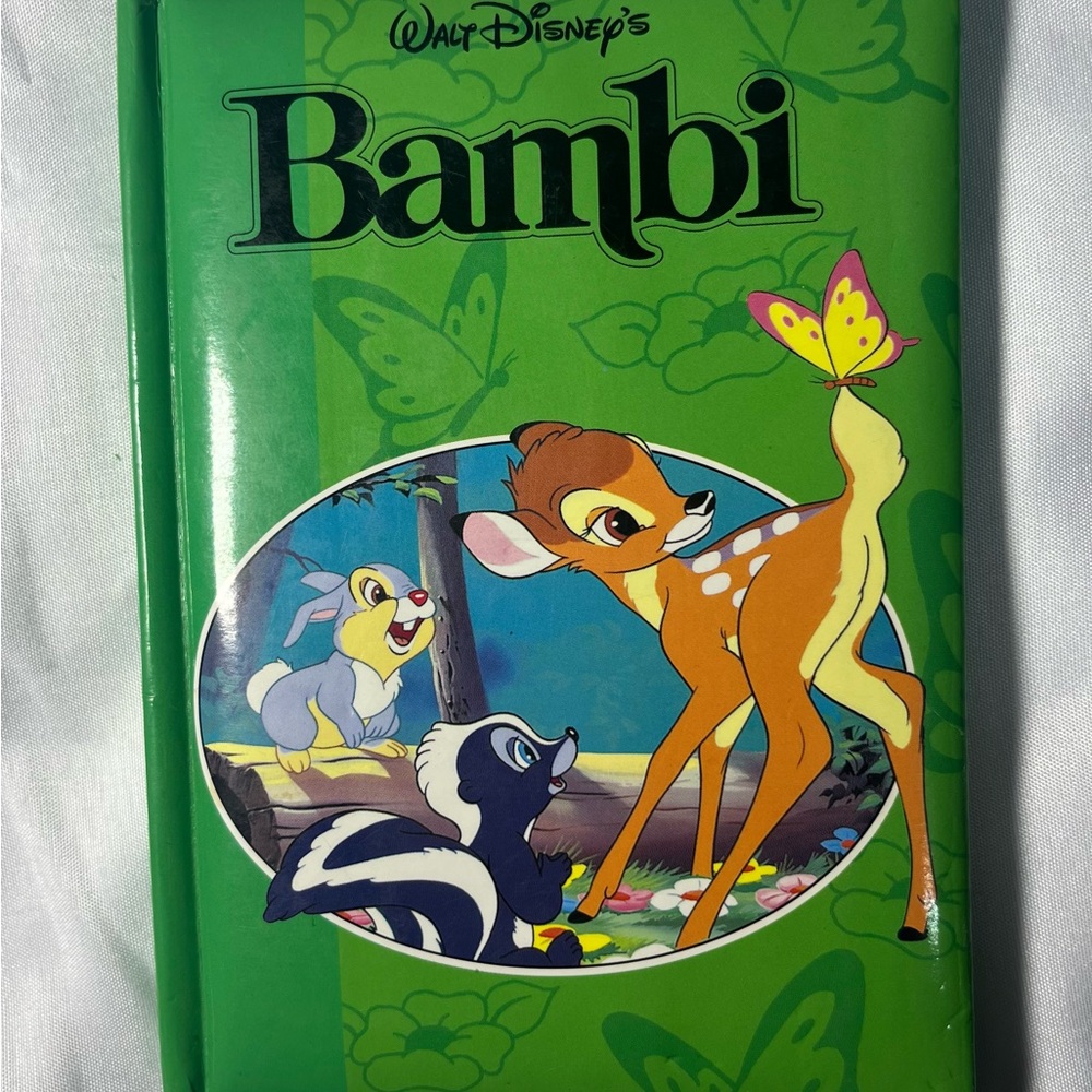 Vintage 1996‎ Disney Bambi Mini Book Deer Fawn Story Life in Woods